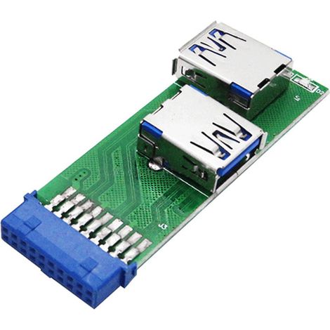 Tragbares Motherboard Mit 2 Usb 3.0-anschlüssen, Buchse Auf 20-polige Buchse