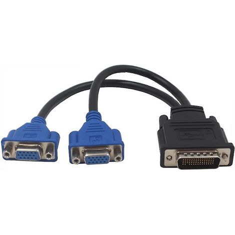 59-poliges Auf 2 Vga-splitter-adapterkabel Für Monitor/fernseher – Gute Kompatibilität