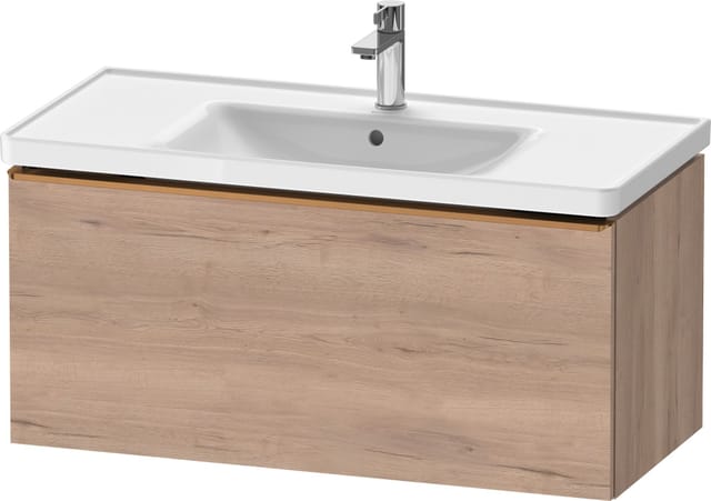Duravit Waschtischunterschrank D-Neo 98,4x45,2cm, b geb/Ei ma, 1 Ausz., wandhängend