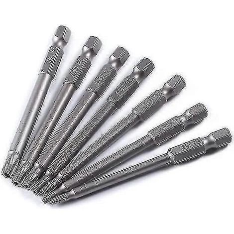 75 Mm Langer Torx-bit-satz Aus Stahl Mit Sternkopf T8-t30