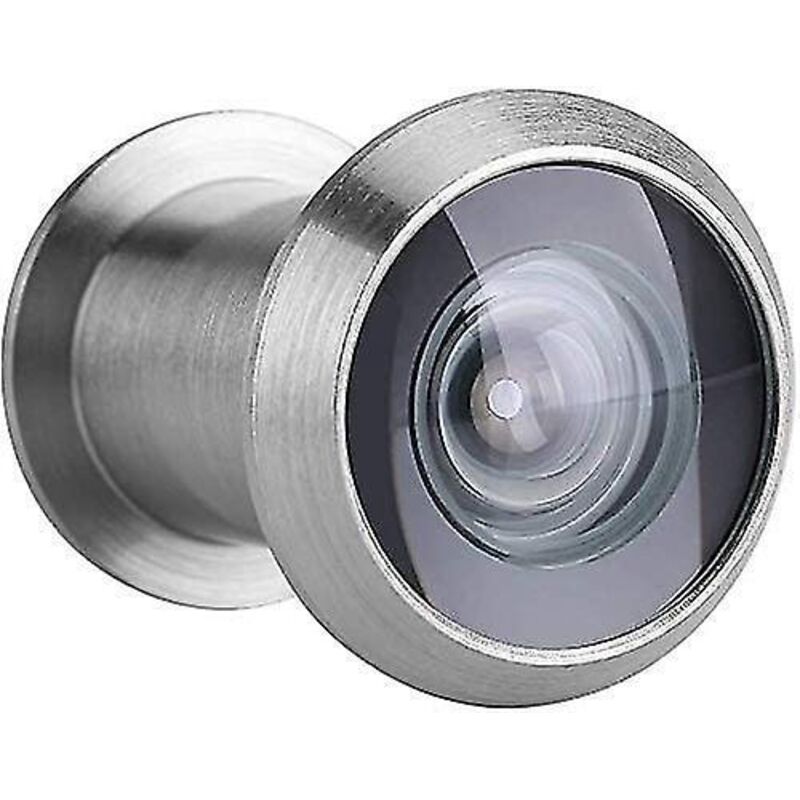Weitwinkel-türspion Mit Hochbeständiger Schutzabdeckung (gebürstetes Silber)