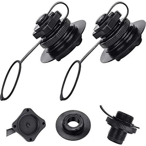 Packung Mit 2 Einweg-spiral-aufblasstopfen Für Schlauchboote, Auslaufsichere Ersatzstopfen Für Luftmatratzen Und Schlauchboote.