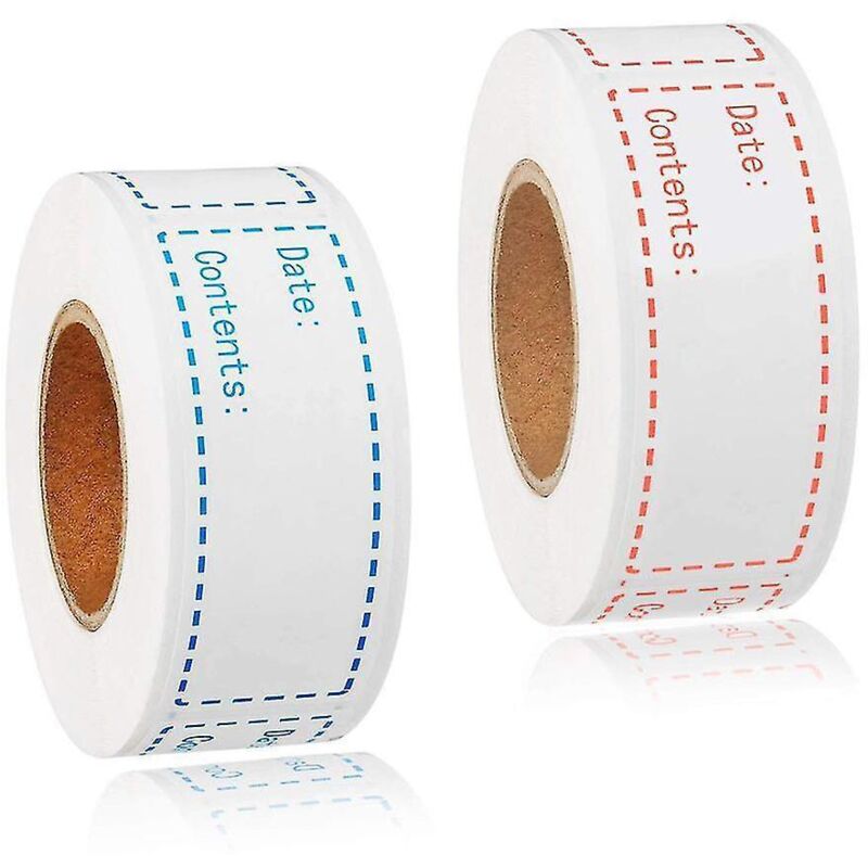 Rolle Mit 240 Selbstklebenden Gefrieretiketten, Ideal Zur Lebensmittelkonservierung.