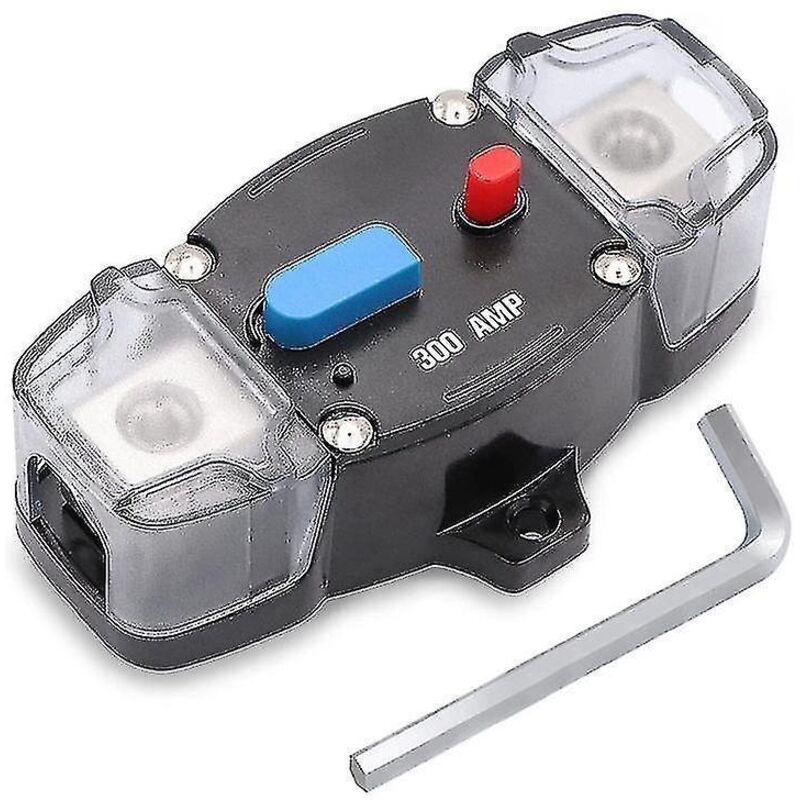 12-48v Dc 300a Leitungsschutzschalter Mit Manueller Rückstellung, Inline-sicherung Für 0-8 Gauge Trolling-autoradios