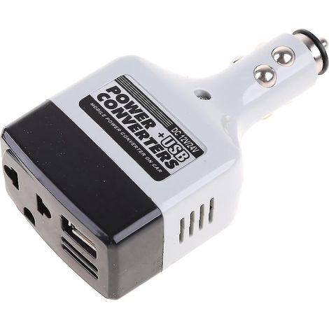 Neuer Kfz-ladeadapter Für 12v Dc Auf 220v Ac Mit Netzteil