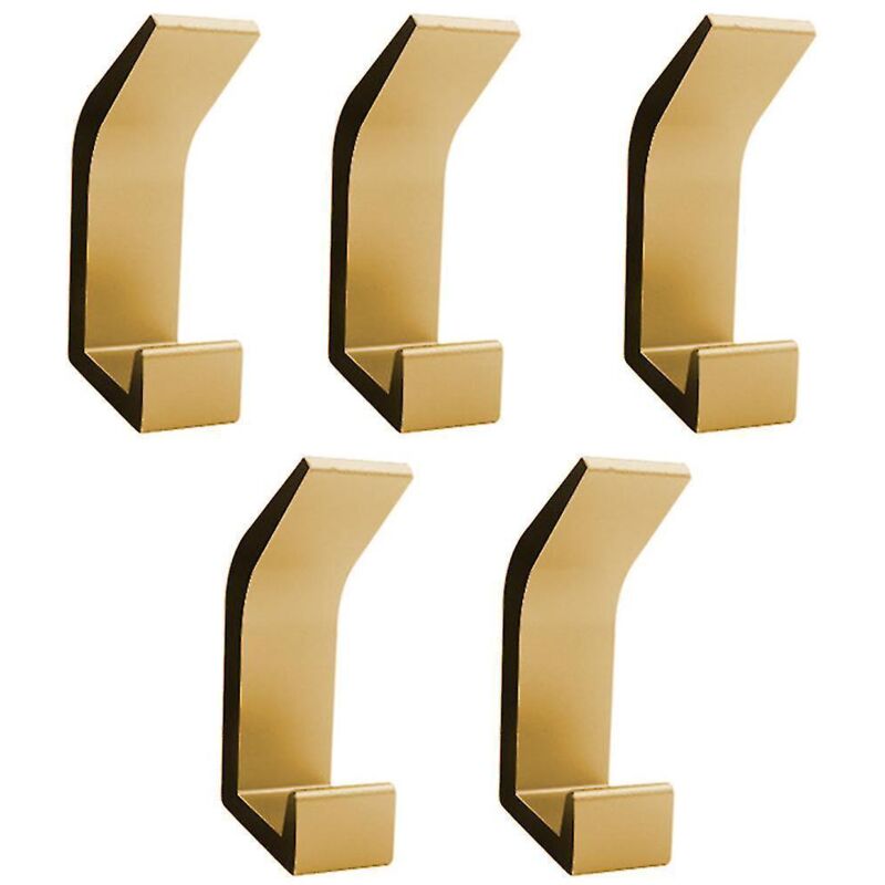 Set Mit 5 Wandhaken Für Handtücher Und Kleidung, Aus Rostfreiem Edelstahl. Geeignet Für Bad, Wc, Küche Oder Büro.
