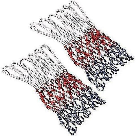 Set Mit 2 Professionellen Basketballnetzen, Ersatznetze Für Basketballkörbe, Basketballkorbnetz
