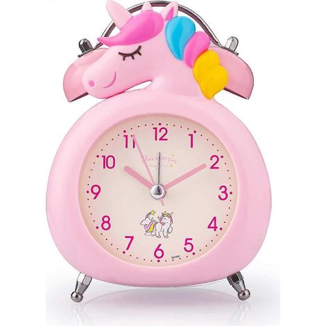 Kinderwecker, Lautloser Wecker Mit Nachtlicht Und Akustischem Alarm.