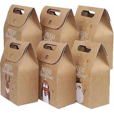 6 Weihnachtspapiertüten