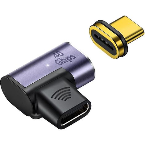 Usb-typ-c-adapter Aus Aluminiumlegierung, Stecker-buchse/stecker-stecker, Usb 4.0 Otg-konverter 40 Gbit/s, Pd100 W