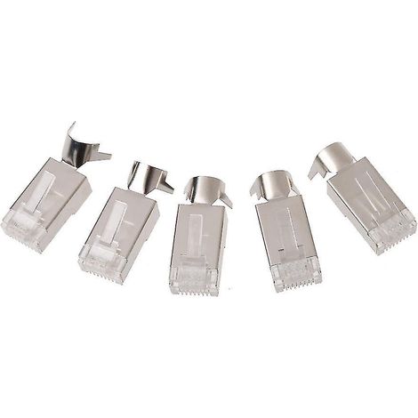 8-polige Rj45-stecker Für Cat6-netzwerkkabel, Modulare Ethernet-buchsen Aus Kristallglas