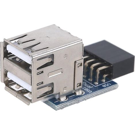 Mini-usb-2.0-adapter Für Pc (intern) Auf 2-port-9-pin-buchse-buchse