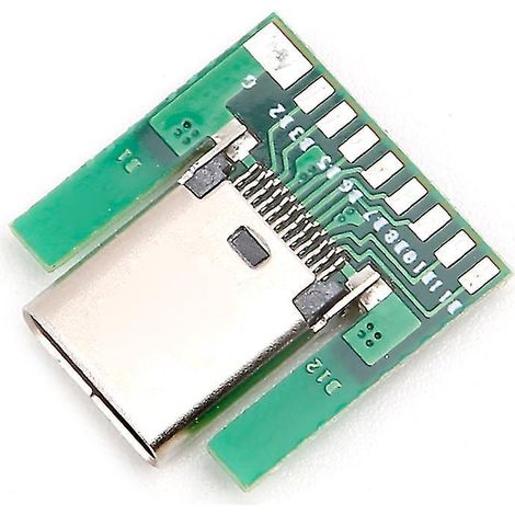 Usb 3.1 Typ C Buchse, Smd-bauform, Mit Leiterplatte, 24 Pins (diy)