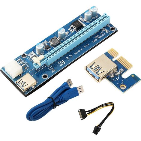 Pcie-riserkarte Für Bitcoin- Und Ethereum-mining Ver009s, Gpu-verlängerungskabel-kit