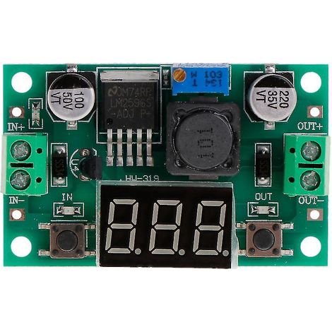 Abwärtsspannungswandlermodul Mit Led-voltmeter + Lm2596 Dc/dc-spannungsregler