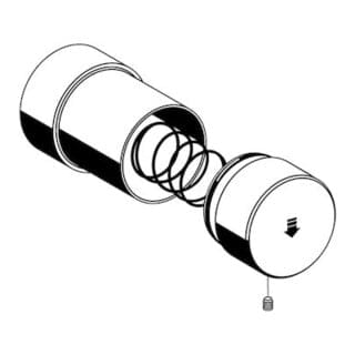 Schell Betätigungsknopf LINUS D-SC-T für UP-Dusche, Thermostat, chrom