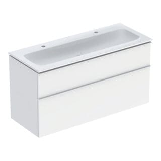 Geberit Möbel-Waschtischset iCon 120x63x48cm, we., we. ma, Gr. weiß matt