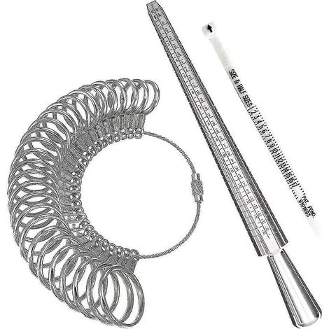 Ringmesswerkzeug, Aluminium-ringdorn Und Fingerlehren (metallringmesswerkzeug-set)