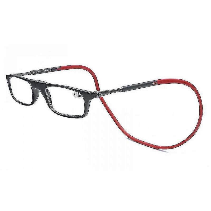 Hochwertige Lesebrille Mit Magnetverschluss, Zum Um-den-hals-tragen, Trendiges Design – 2,0-fache Vergrößerung