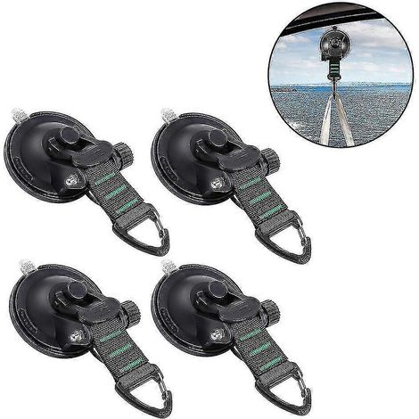 Hochleistungs-dhrs-saugnäpfe (4er-set) Mit Haken – Verbessertes Modell Für Camping Mit Dem Auto – Campred-kompatibel