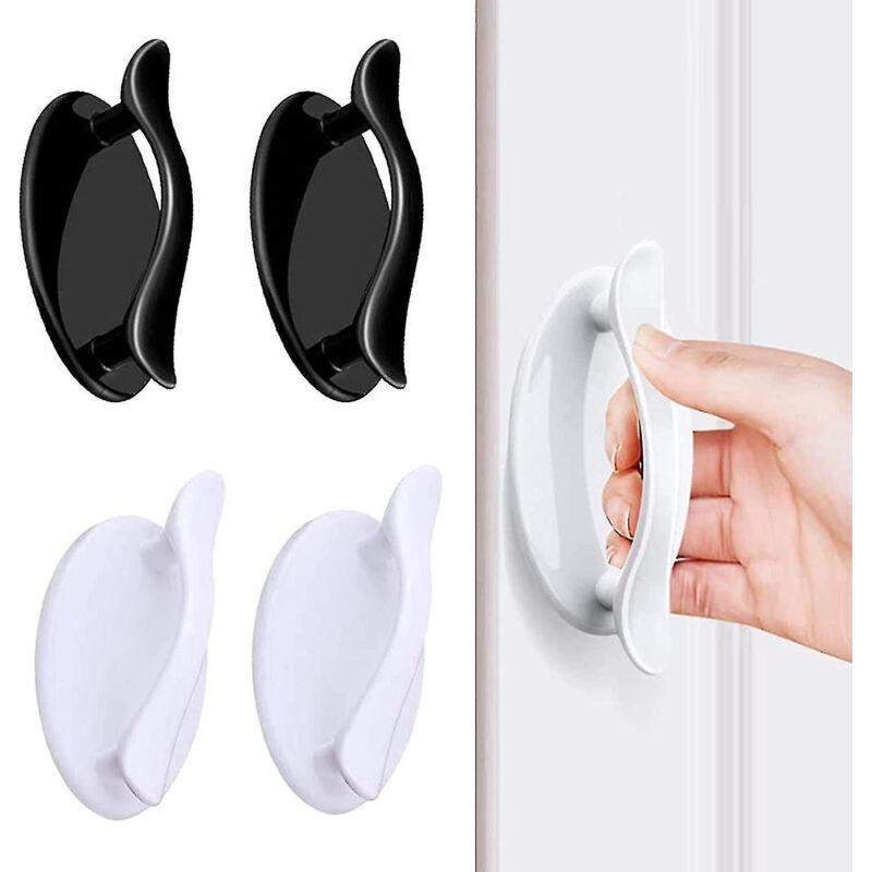 Set Mit 4 Selbstklebenden Fenstergriffen, Klebegriffen Für Schiebetüren Und Schränke.