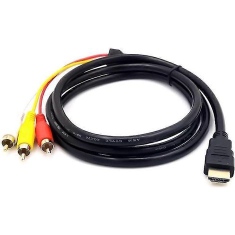 Doonjiey Hdmi Auf 3rca Komponenten-av Audio/video Konverter-adapterkabel Für Hd-fernseher