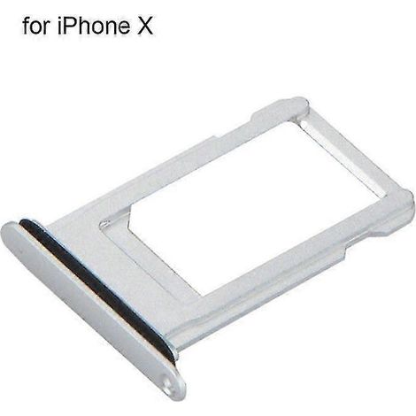 Ersatz-sim-kartenfach Und -abdeckung, Kompatibel Mit Iphone 8, 8 Plus Und X. – Silber Für Iphone X