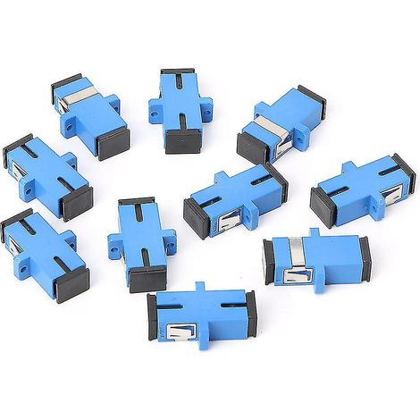 10 Sc/upc-lwl-adapter, Sc-lwl-flansch, Sc/upc-stecker