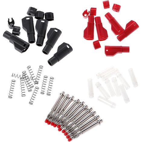 Packung Mit 10 Stapelbaren, Einziehbaren 4-mm-bananensteckern Zum Löten