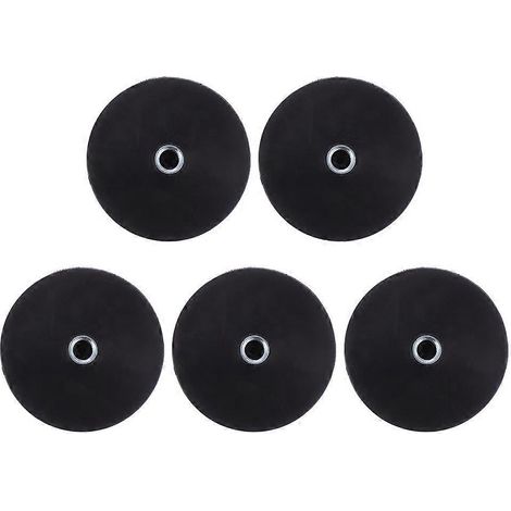 Set Mit 5 Magnetischen Led-scheinwerfern Mit Gummibeschichtung Für Das Autodach – 4,3 X 4,3 Cm – Schwarz