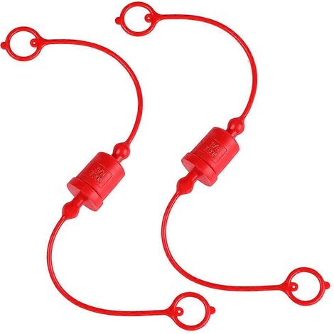 Stopfen- Und Kappen-sets Für 3/8"-hydraulikschläuche Mit Schnellkupplung – 38 X 2,5 X 2,5 Cm – Rot