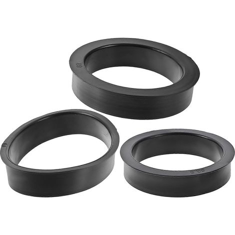 Set Mit 3 Luftfilter-adapterringen, Ersatzringe Für Auto-luftfilterkerne, Gummiringe Für Luftfilter – 7,6 X 7,6 Cm – Schwarz