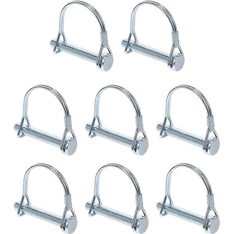 Drahtsicherungsbolzen, Verstärkter Sicherheitskupplungsbolzen, Wellensicherungsbolzen – 6,30 X 5,40 X 0,60 Cm – Silber