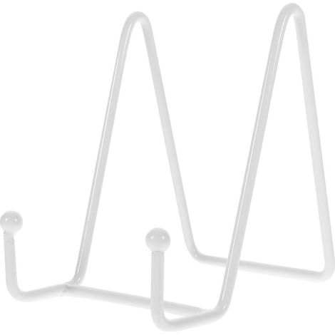 Multifunktionaler Metallständer, Staffelei, Tischaufsteller Für Bilderrahmen, Ausstellungsständer Aus Metall – 10,50 X 10,50 X 7,50 Cm – Weiß