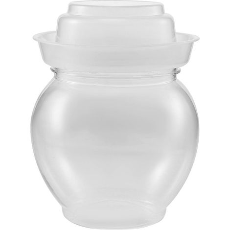 Transparentes Gärglas, Einmachglas Mit Großem Fassungsvermögen, Gemüseaufbewahrungsglas – 12 X 12 X 15 Cm – Transparent