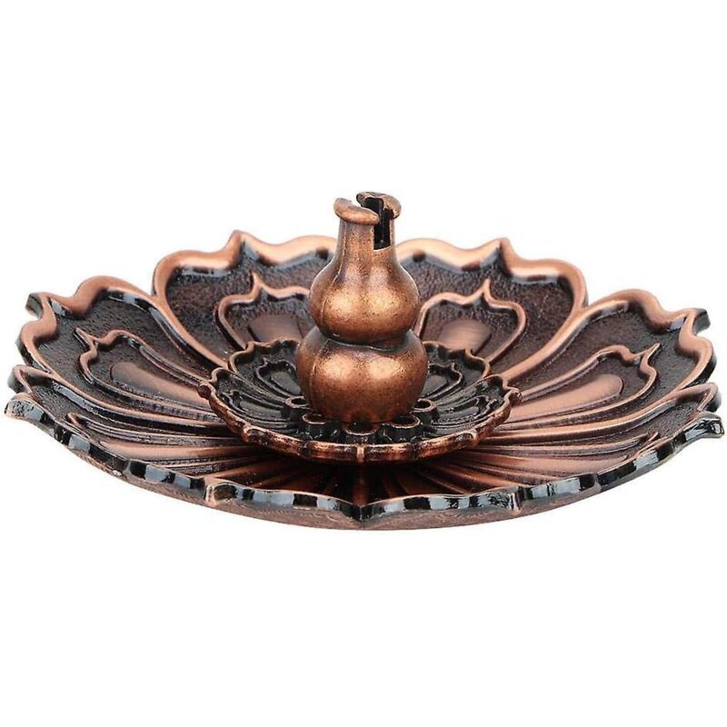 Sockel Für Mini-lotus-räucherstäbchenhalter – Rotbronze