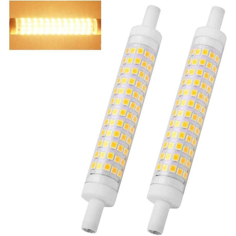 R7s 10w Led-lampen, 118mm, Warmweiß (2er-pack)