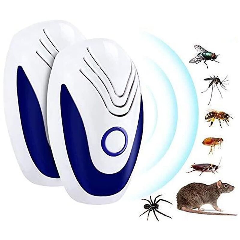 2er-pack Ultraschall-insekten- Und Nagetierabwehrgeräte – Sicher Für Mensch Und Haustier