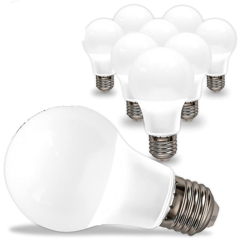 10er-pack Warmweiße Led-lampen, E27-sockel, 9 W (entspricht 60 W), A60 – 806 Lumen – 3000 K Warmweiß – Abstrahlwinkel: 200° – Maximale Effizienz Und Energieeinsparung