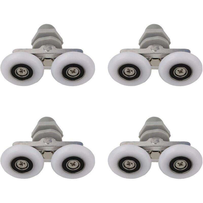 Schiebetürrollen Für Doppelduschtüren, 25 Mm Ersatzteile, 4er-set