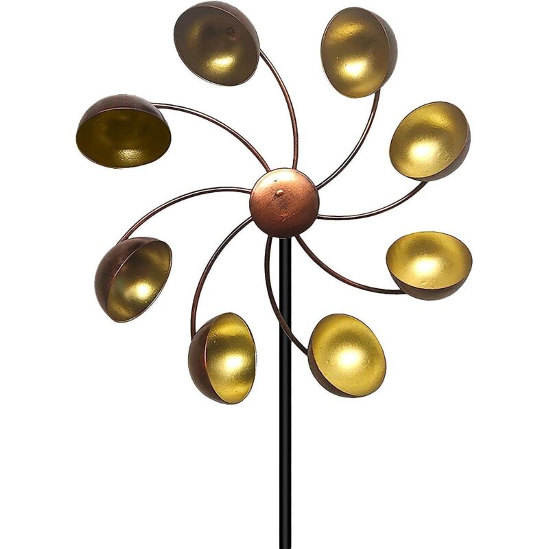 Metallene Gartenwindmühle Für Terrasse Und Rasen.