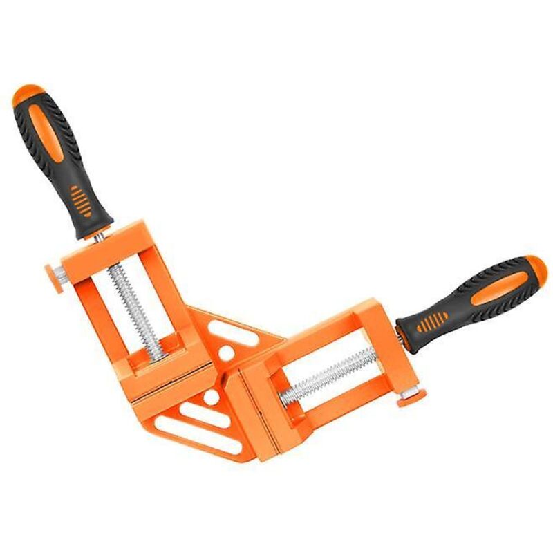 90°-winkelklemme Aus Aluminiumlegierung Mit 2 Verstellbaren Griffen – Orange