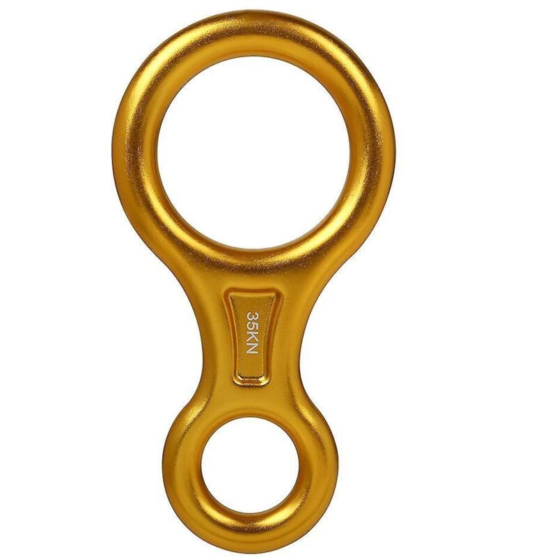 Achterförmiger Abseilring Aus Aluminium Zum Klettern Und Abseilen – Hochleistungs-abseilring Mit 35 Kn Tragkraft Für Klettern, Rettungseinsätze Und Outdoor-aktivitäten