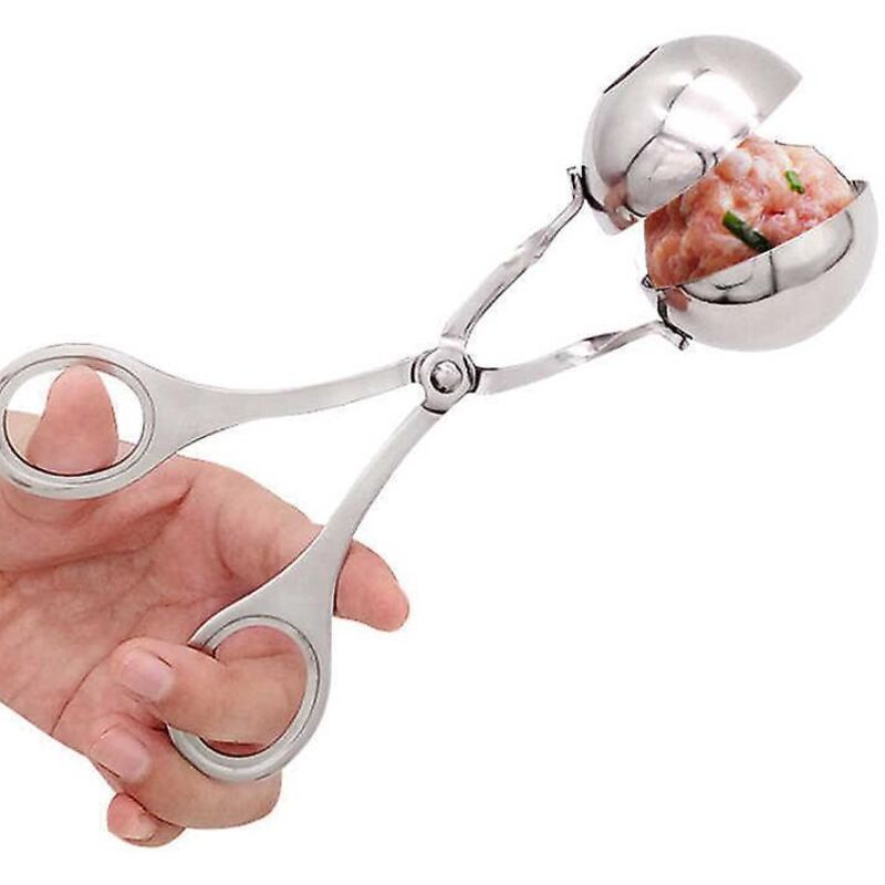 Fleischbällchenformer Aus Edelstahl, Kreativer Granulator, Diy-küchengerät 18 X 4,5 Cm