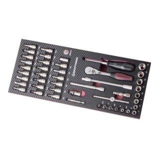 Kraftwerk EVA3 Steckschlüsselsatz 1/4" 46-teilig