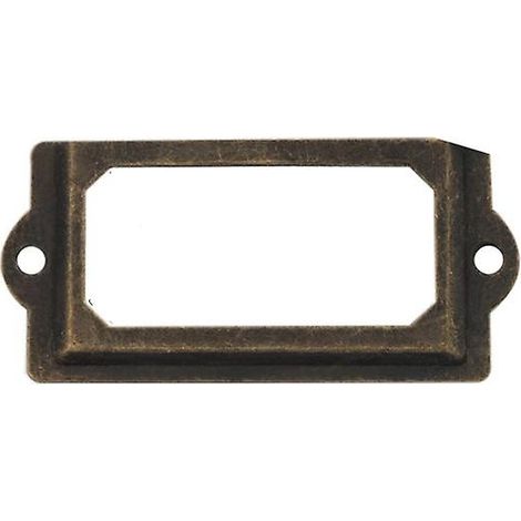 32 Metall-etikettenhalter Für Regale, Schränke Und Schubladen – 70 X 33 Mm, Inklusive Schrauben