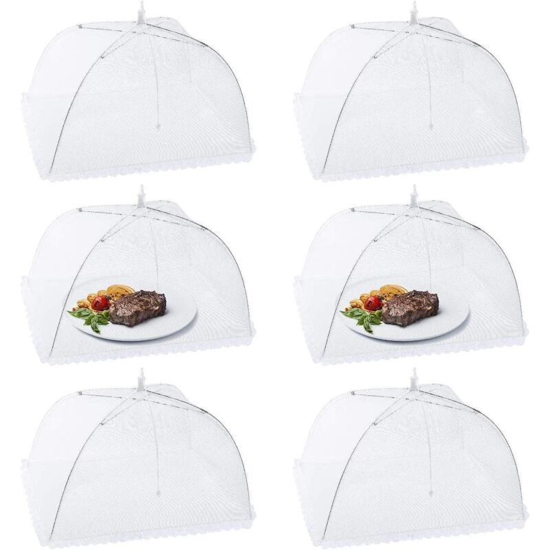 Set Mit 6 Faltbaren Abdeckhauben Für Speisen Und Getränke, Ideal Für Grillabende, Picknicks Und Mahlzeiten Im Freien