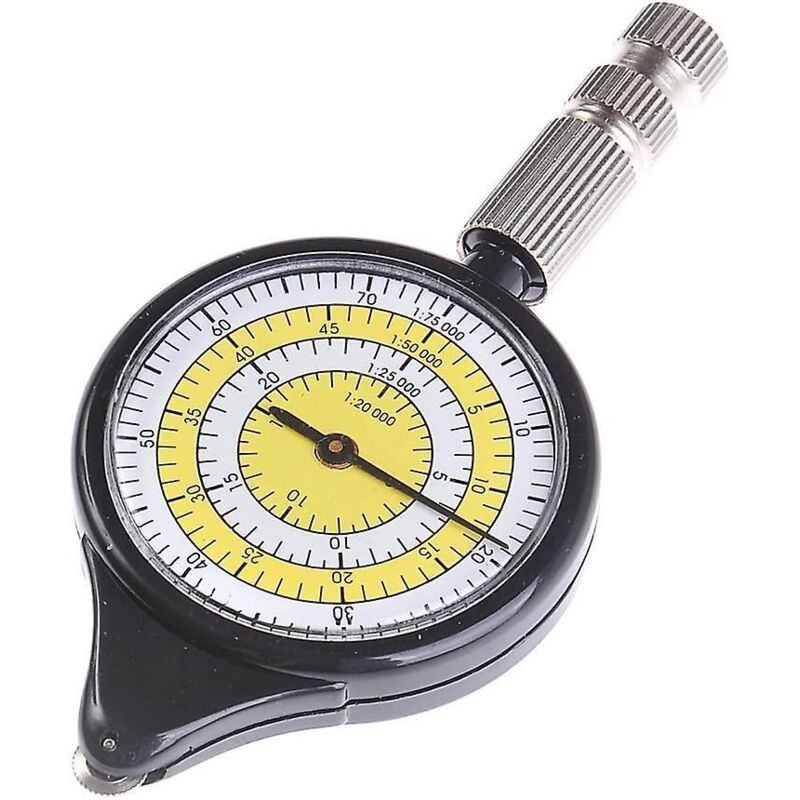 Weißer Und Gelber Entfernungsmesser Mit Opiometer Und Kurvenmesser