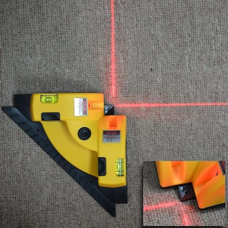 Vertikale Und Horizontale Laser-nivelliervorrichtung Im 90-grad-winkel