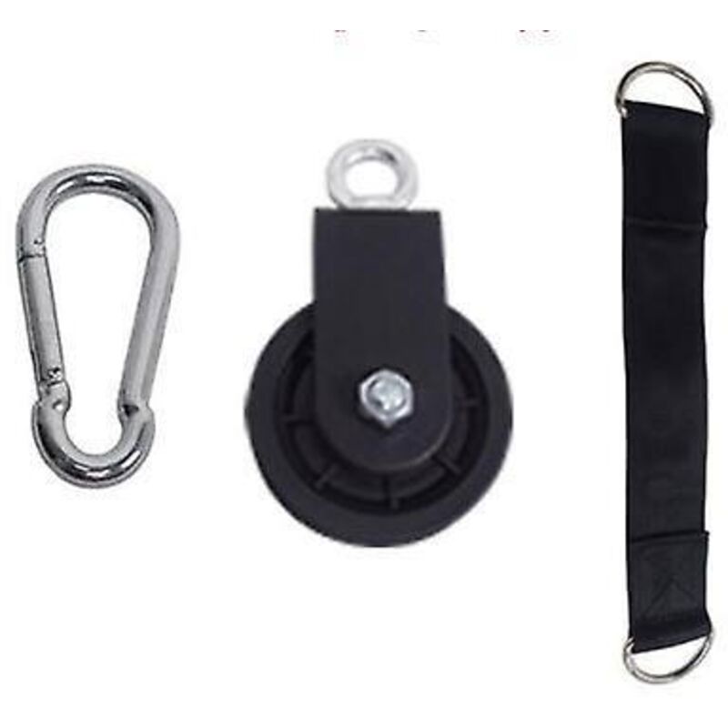 Einzelne Drehbare Umlenkrolle Für Ballastkabel Mit Aufhängegurt Und Karabiner